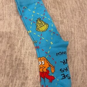 McDonald's Blue Christmas Grinch Limited Edition Socks NEW